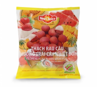 Thạch rau câu New Choice hương vị trái cây nhiệt đới gói 300g